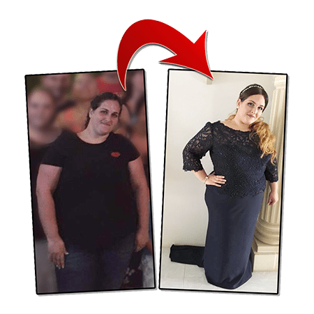 Santiana Delia BeforeAfter Red